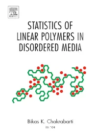 Statistics of Linear Polymers in Disordered Media