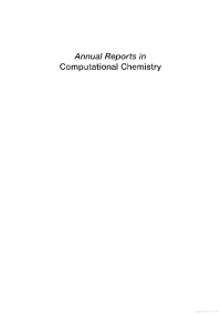 Annual Reports in Computational Chemistry