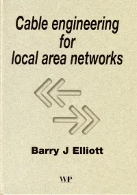 Cable Engineering for Local Area Networks