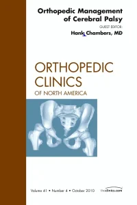 Orthopedic Management of Cerebral Palsy, An Issue ...